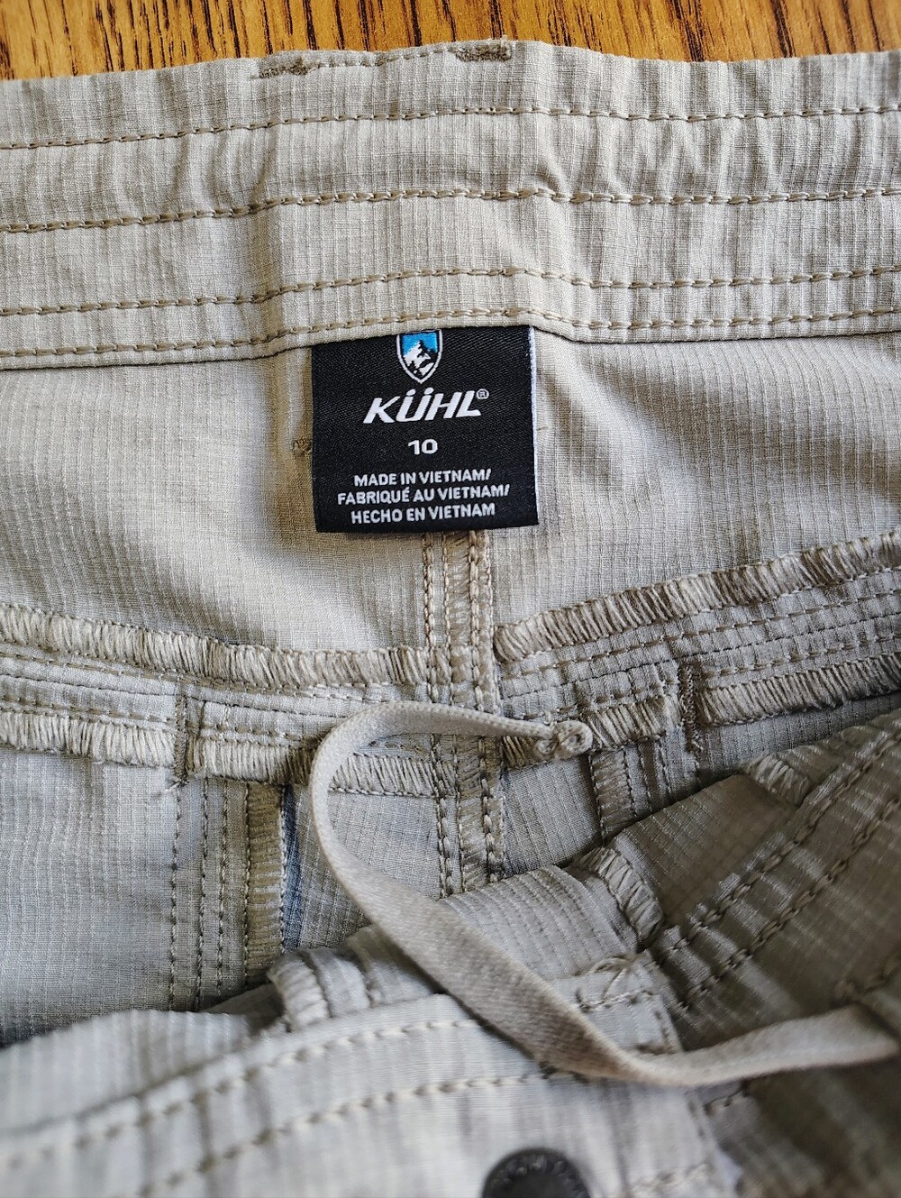 KUHL Horizon Women's Outdoor Hiking Cargo Shorts Roll Hem Stone color size 10. - Picture 5 of 15